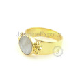 Handmade Rainbow Moonstone Designer Silver Ring For Anniversary Gift